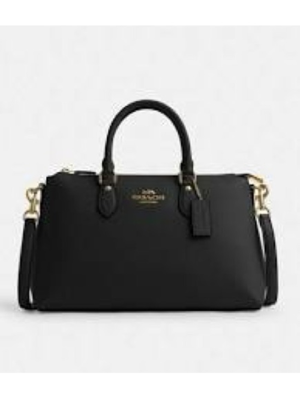 Coach 🆕 black soft pebbled leather Georgia satchel crossbody